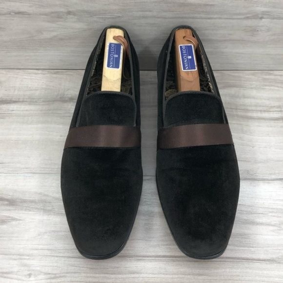 After Midnight Loafers Mens 10 Brown Velvet Slip On Shoes main image 7